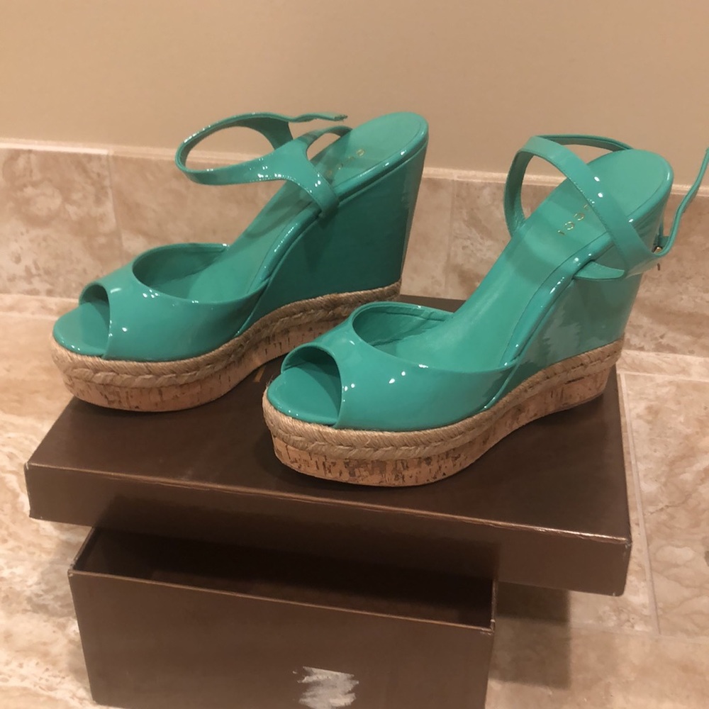 Authentic Gucci Wedges - Picture 1 of 8